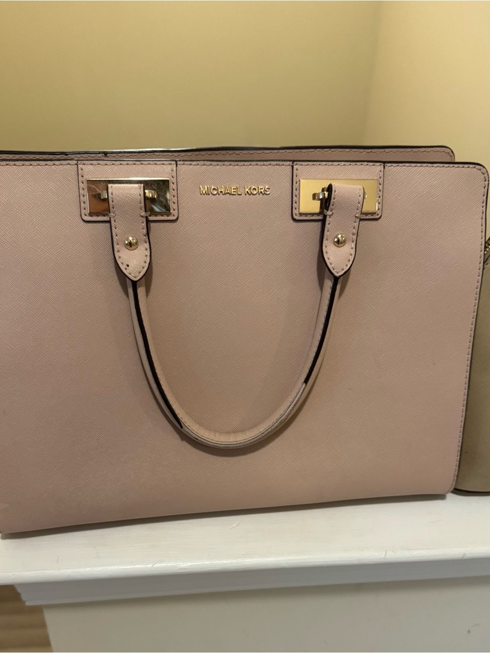Michael Kors Blush Pink Saffiano Leather Tote
